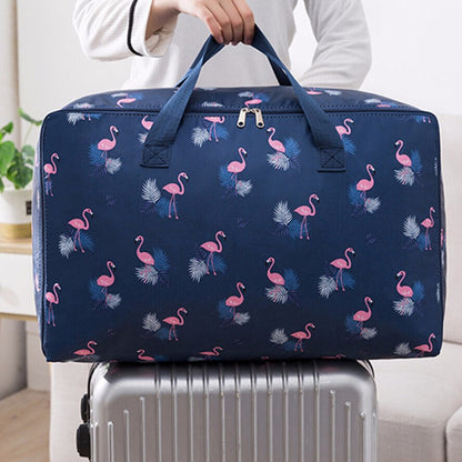 XL Jumbo 100L Flamingo Zipped Storage Luggage Bag