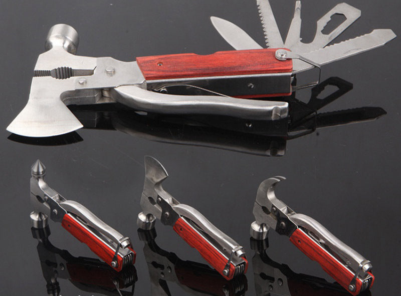 16 in 1 Steel Multi Purpose Pocket Hammer Amy Knife Tools Set