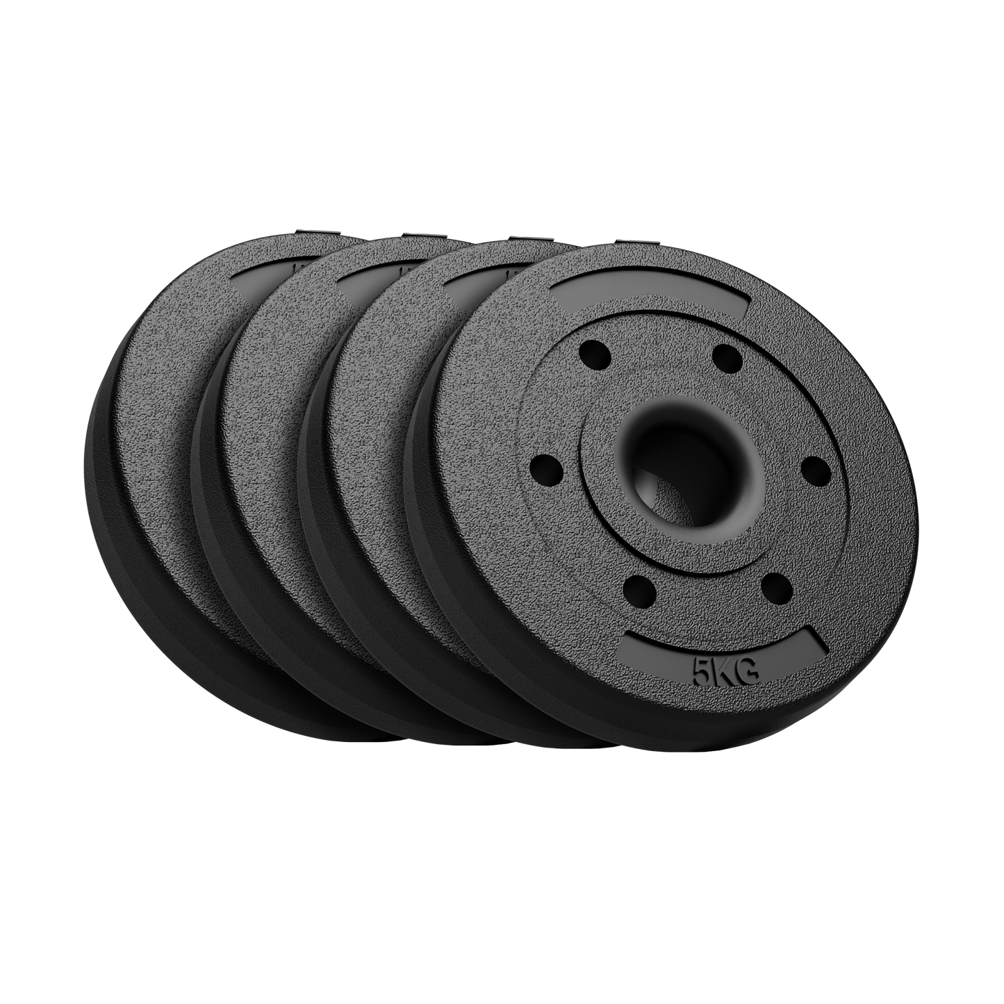 4 x 5kg Barbell Weight Plates Set 20kg Weights