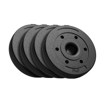 4 x 5kg Barbell Weight Plates Set 20kg Weights