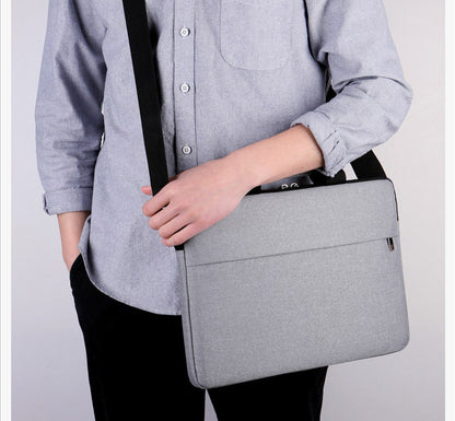 Laptop Bag Briefcase Handbag Carrying Case 15.6" (Grey)