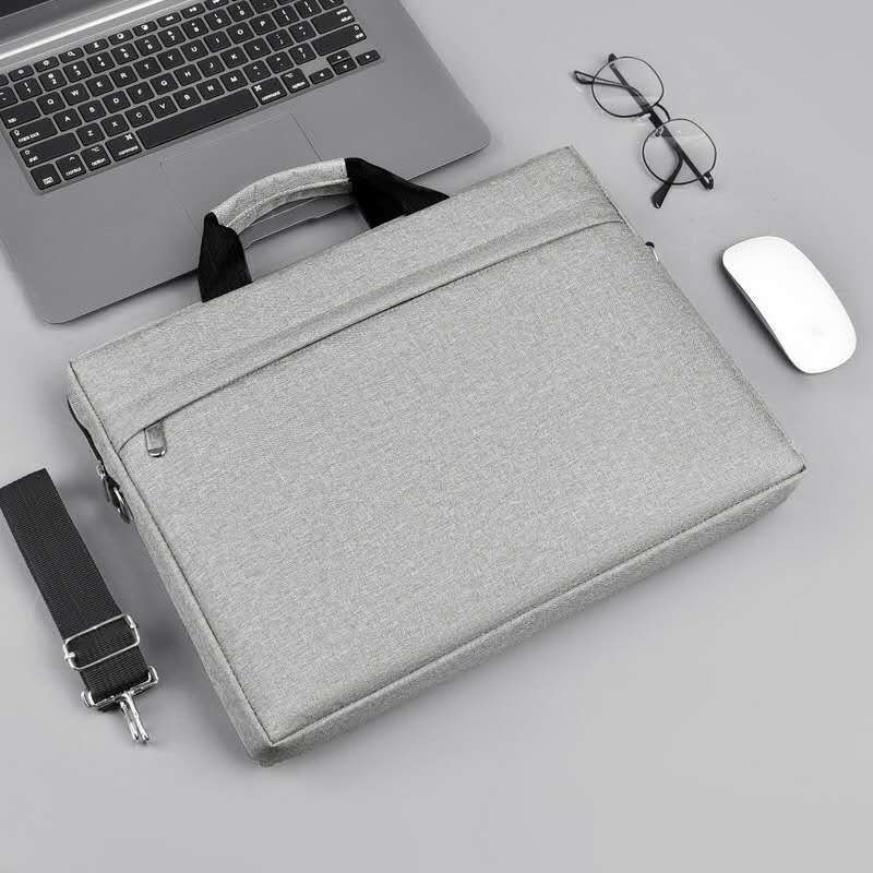 Laptop Bag Briefcase Handbag Carrying Case 15.6" (Grey)