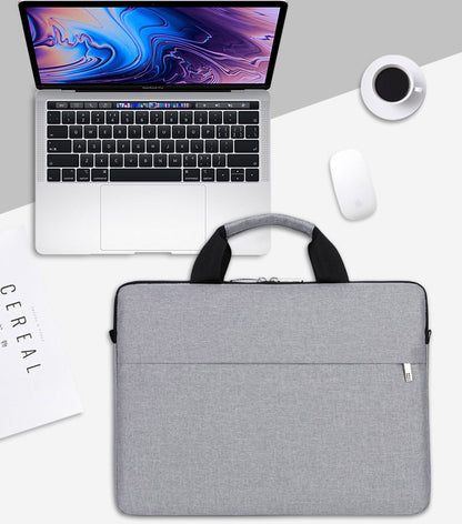 Laptop Bag Briefcase Handbag Carrying Case 15.6" (Grey)