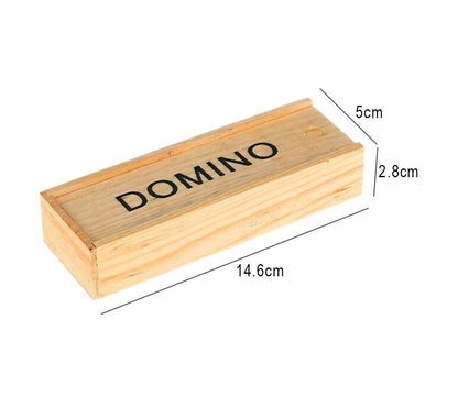 Dominoes in Wooden Box Domino Game Set