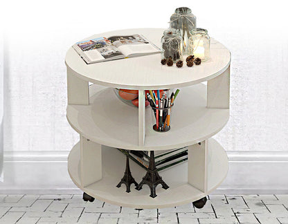 Vogue Round Coffee Table (White)