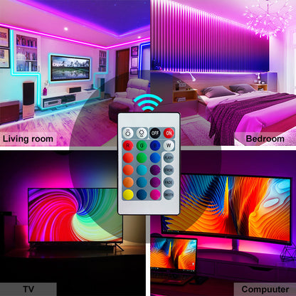 3M RGB LED Light Strip Colour-changing USB Lights with Remote