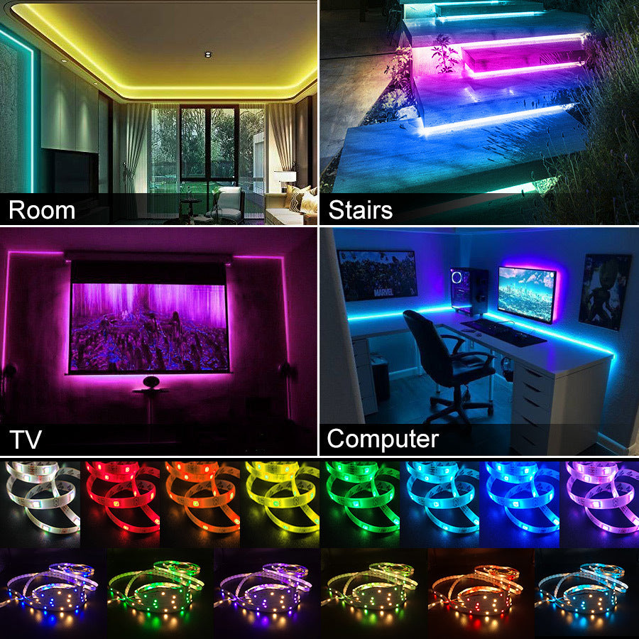 3M RGB LED Light Strip Colour-changing USB Lights with Remote