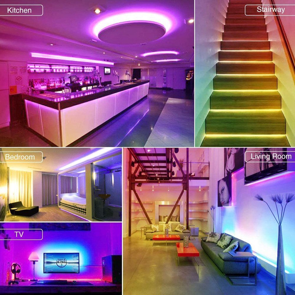 3M RGB LED Light Strip Colour-changing USB Lights with Remote