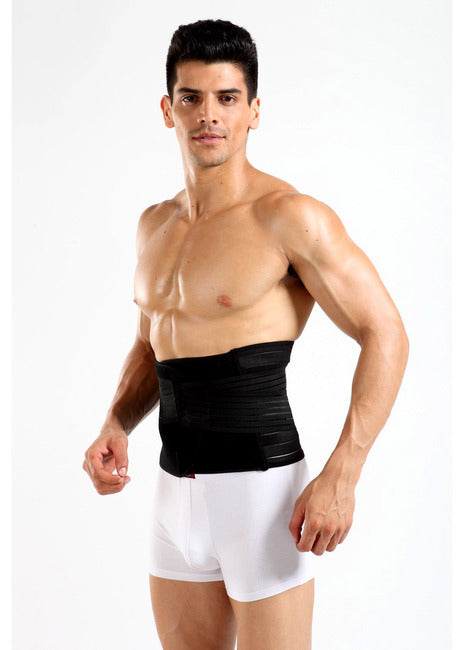 Bio Waist Lower Back Support Magnetic Brace Pain Relief (BLACK)