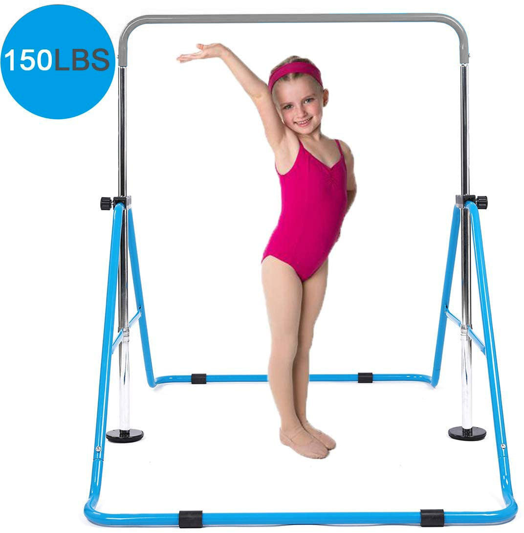 Gymnastics Training Bar Kids Gym Adjustable Horizontal Pull Up Station