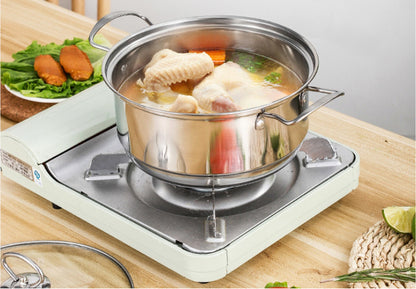 3-Piece Stainless Steel Kitchen Cookware Pots Pan Set