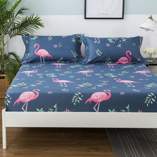 Flamingo Bedding Fitted Sheet - Queen Size 150cm