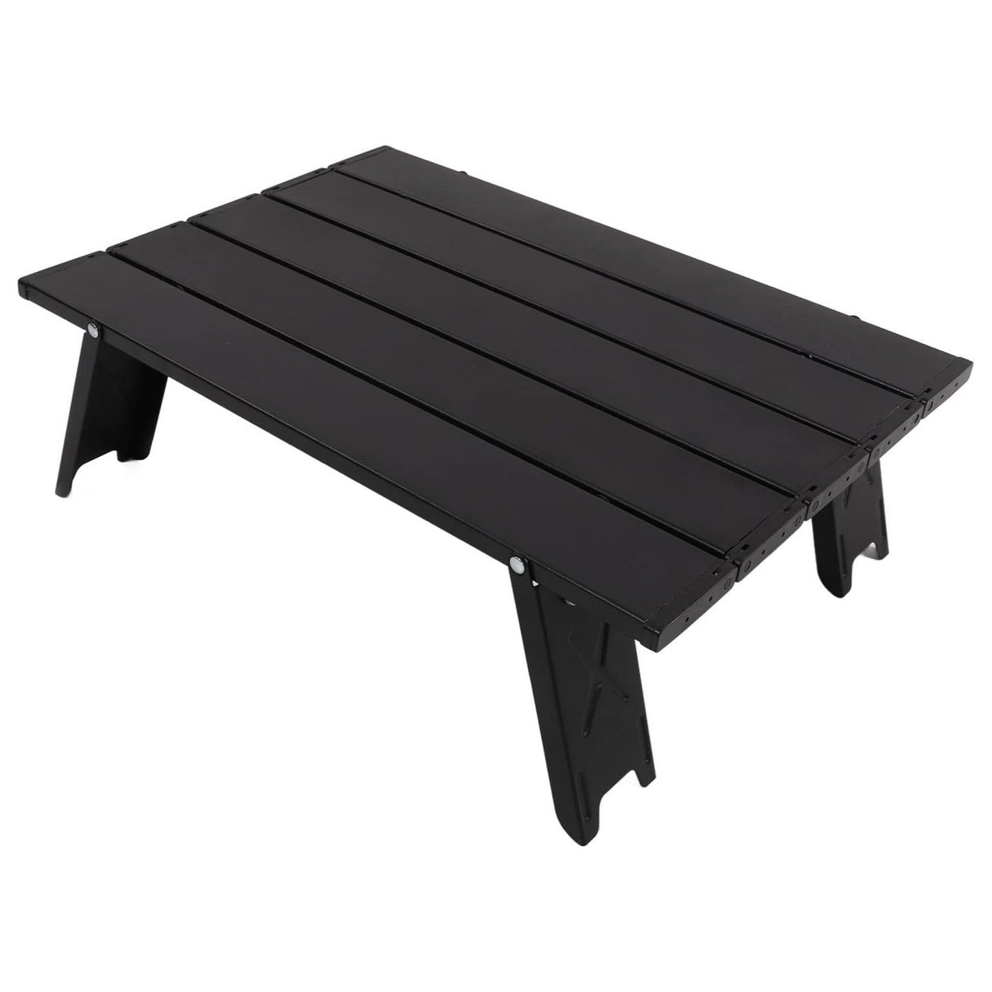 Aluminum Portable Foldable Outdoor Camp Table (Black)