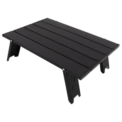 Aluminum Portable Foldable Outdoor Camp Table (Black)