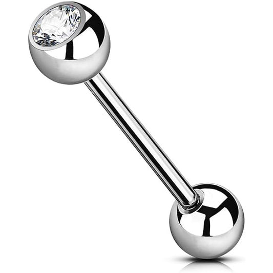 925 Sterling Silver Body Piercing Barbell Hypoallergenic Tongue Navel Jewellery