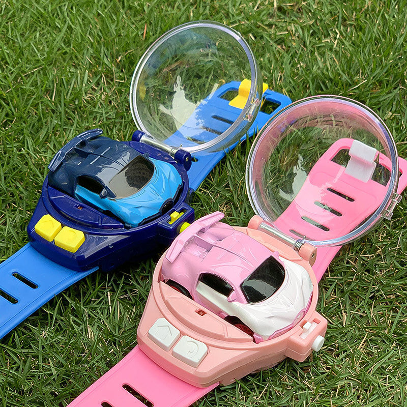 Remote Control Car Watch Kids Rechargeable RC Toy (Pink)