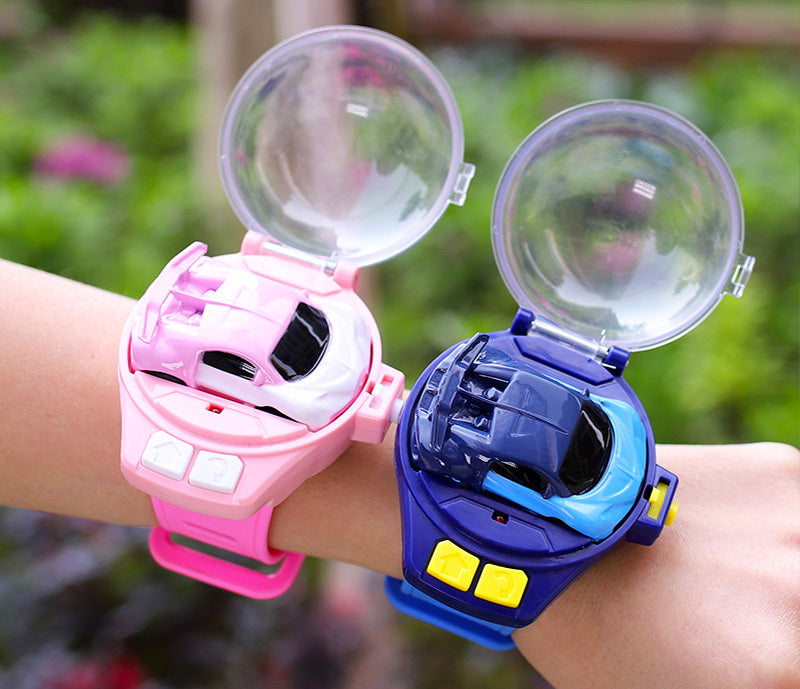 Remote Control Car Watch Kids Rechargeable RC Toy (Pink)