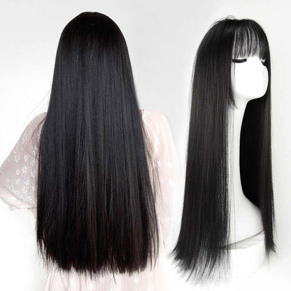 Black Long Straight Hair Wig