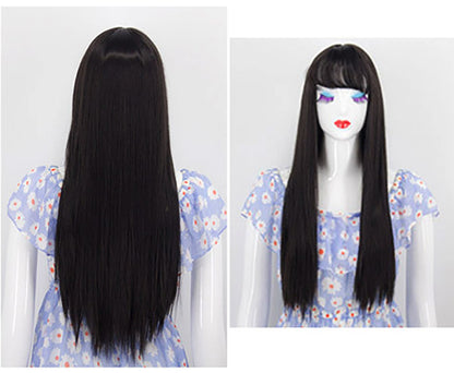 Black Long Straight Hair Wig