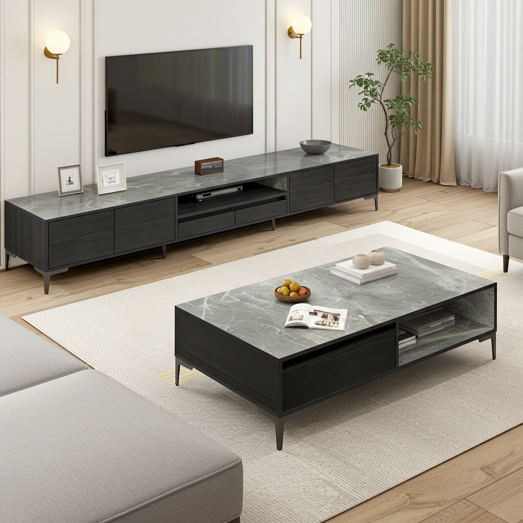 2m Minimalist TV Cabinet Entertainment Unit 200cm