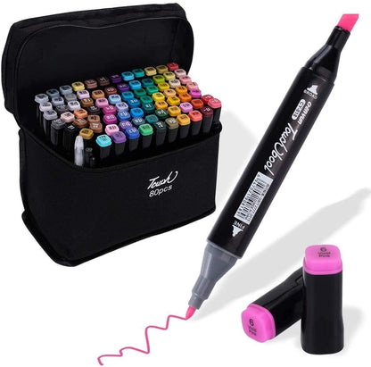 80 PC Drawing Colour Markers Pens Set