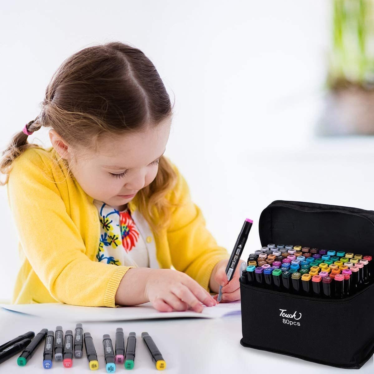 80 PC Drawing Colour Markers Pens Set