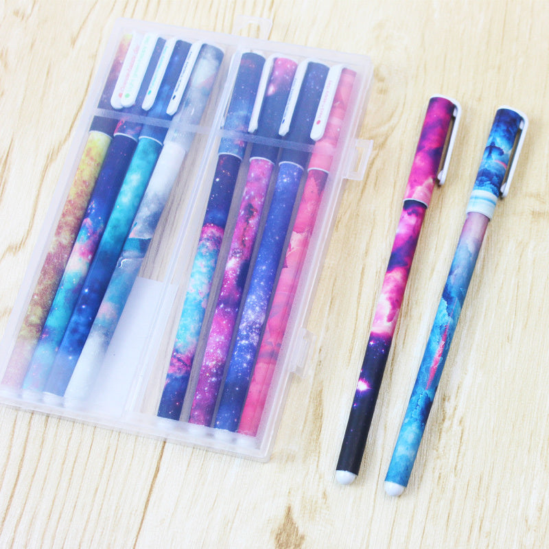 10 Pack Galaxy Colourful Gel Ballpoint Pens Set