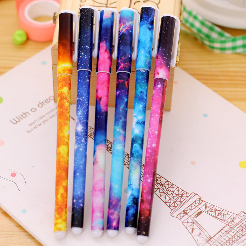 10 Pack Galaxy Colourful Gel Ballpoint Pens Set