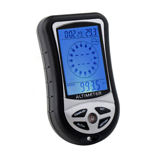 8 In 1 Digital Altimeter / Compass / Barometer / Clock & Weather Station