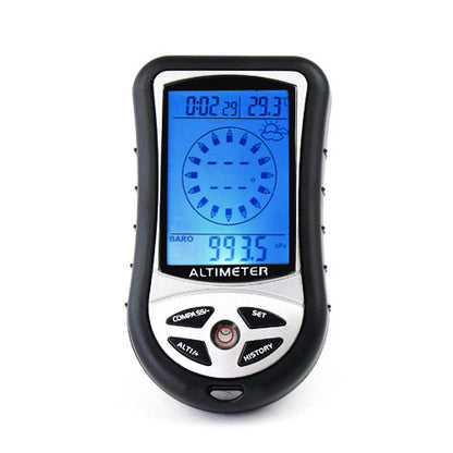 8 In 1 Digital Altimeter / Compass / Barometer / Clock & Weather Station