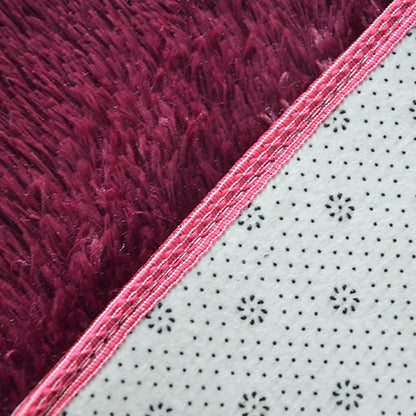 Large Soft Shag Rug Carpet Mat (Wine, 230 x 160)