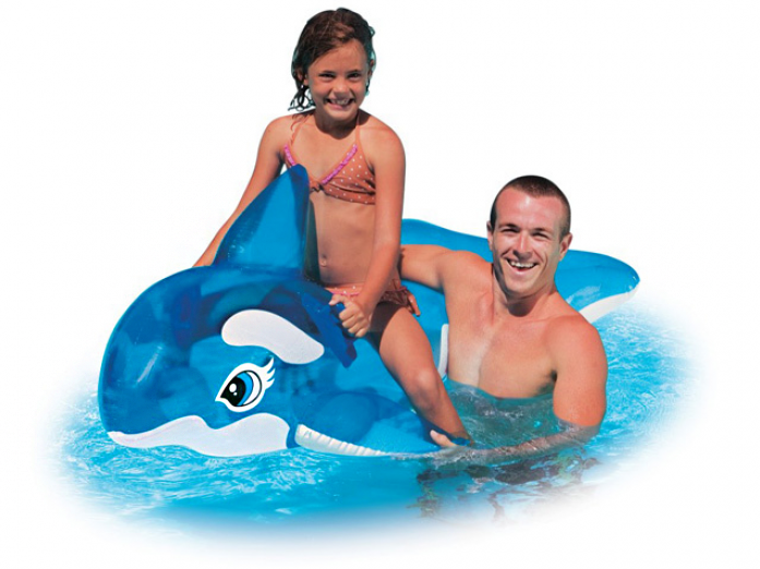 Intex Inflatable Whale Ride On Swimming Pool Toy