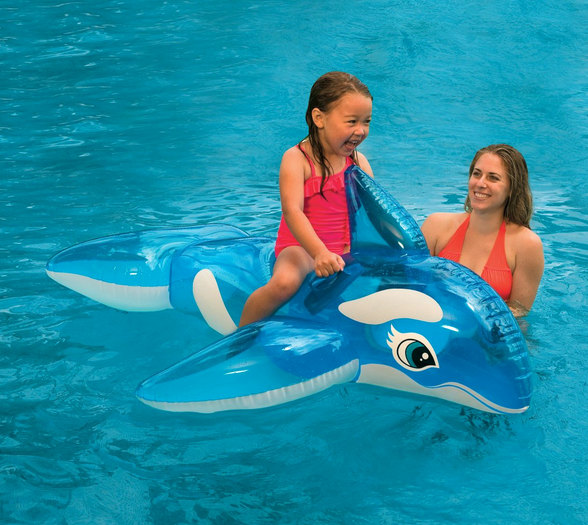 Intex Inflatable Whale Ride On Swimming Pool Toy