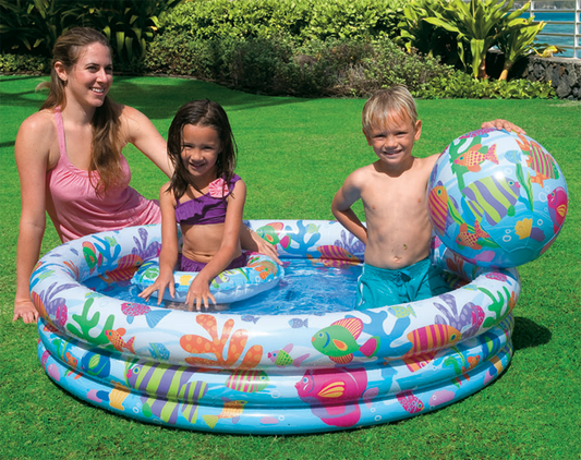 Intex Swimming Pool + Beach Ball + Swim Ring Play Set