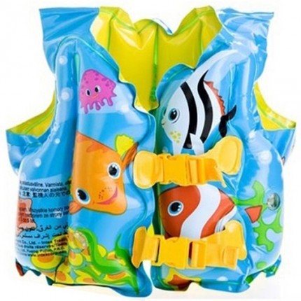 Intex Fun Fish Child Swim Vest Inflatable Kids Life Jacket