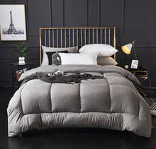 Royal Comforter Microfiber Quilt Doona Blanket (Grey, King Size)