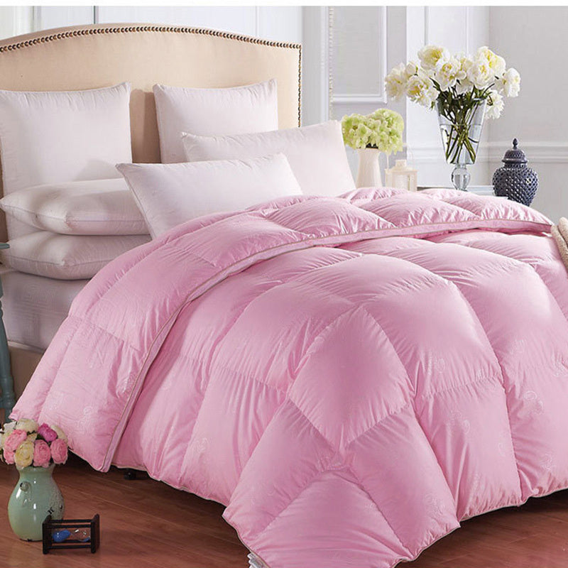 Royal Comforter Microfiber Quilt Doona Blanket (Pink, 150cm x 200cm)