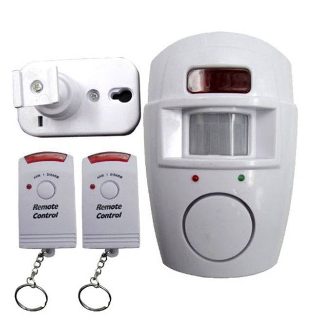 PIR House Alarm Infrared Sensor & Remote Control Set