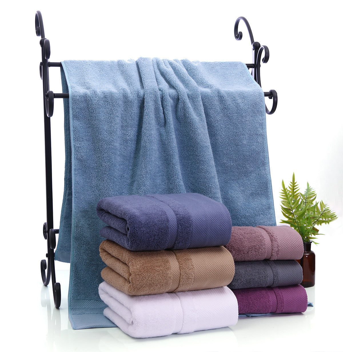 Luxury 100% Cotton Bath Towel (Navy Blue)