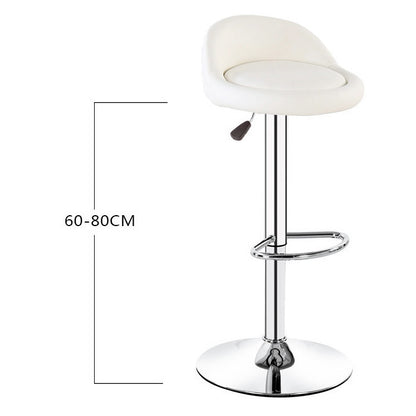 2 x  Varossa PU Leather Bar Stools (White - Set of 2)