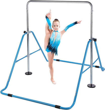 Gymnastics Training Bar Kids Gym Adjustable Horizontal Pull Up Station