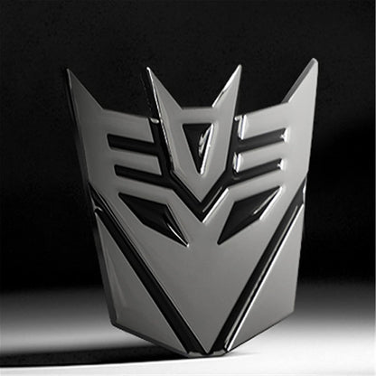 3D Transformer Decepticon Badge Chrome Emblem Car Sticker Auto Transformers