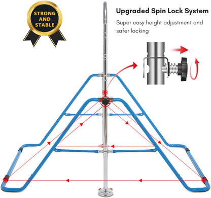 Gymnastics Training Bar Kids Gym Adjustable Horizontal Pull Up Station