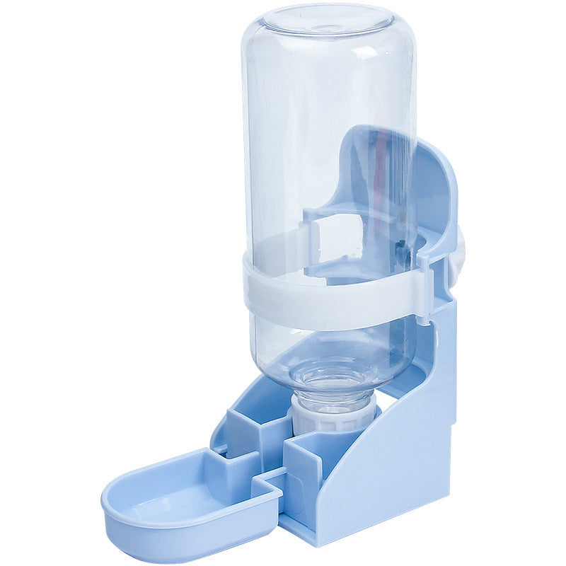 Pet Water Gravity Dispenser Bottle Feeder Station (Blue)