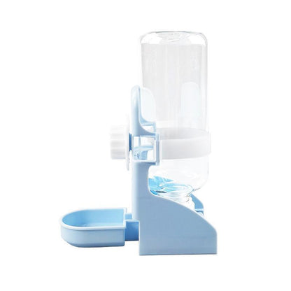 Pet Water Gravity Dispenser Bottle Feeder Station (Blue)