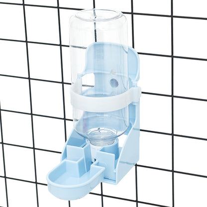 Pet Water Gravity Dispenser Bottle Feeder Station (Blue)