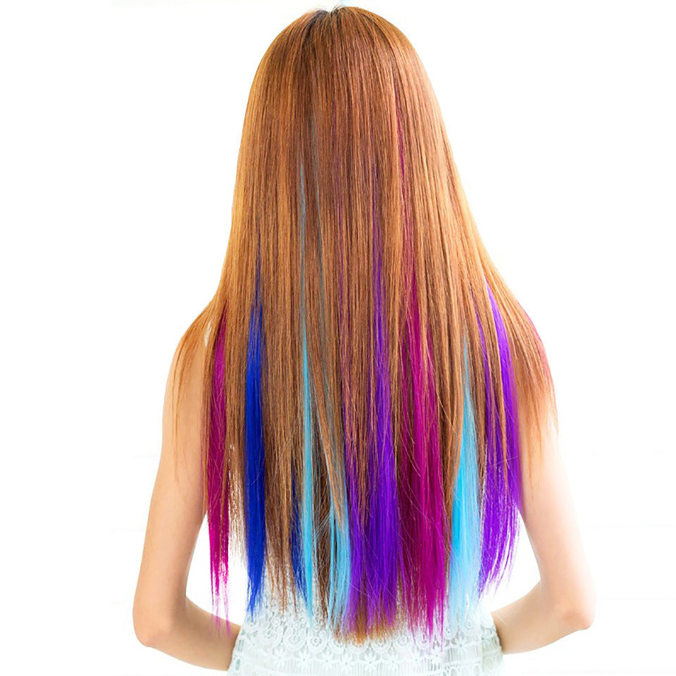 Instant Clip In Hair Extension Highlight (Mermaid Blue)