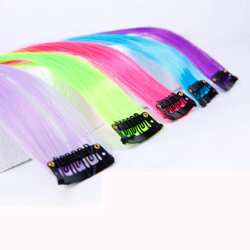 Instant Clip In Hair Extension Highlight (Fuchsia Pink)