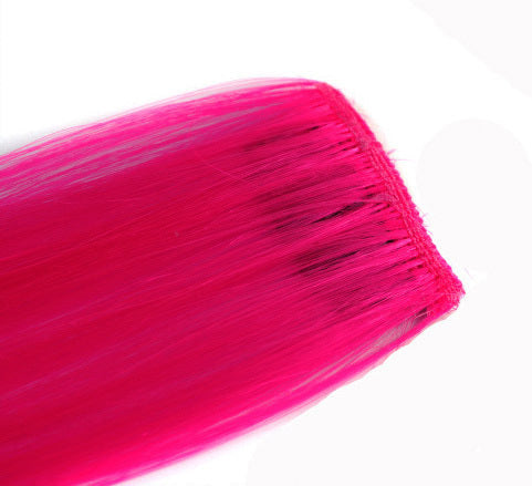 Instant Clip In Hair Extension Highlight (Fuchsia Pink)