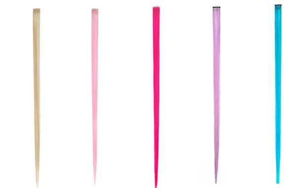 Instant Clip In Hair Extension Highlight (Fuchsia Pink)